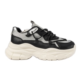 Sneaker sportive nere femminili nero