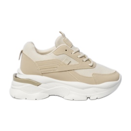 Sneaker sportive beige femminili