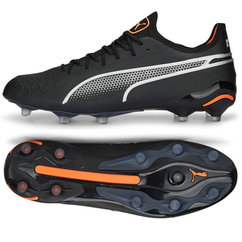 Puma King Ultimate FG/AG 107097 02 Scarpe nere nero