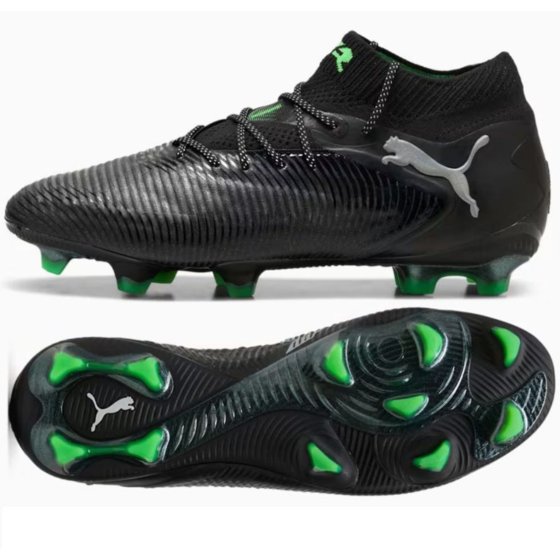 PUMA Future 8 Ultimate FG 108138-02 Scarpe nere con calza nero