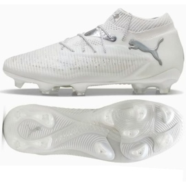 PUMA Future 8 Ultimate FG 108138-04 Scarpe bianche con calza bianco