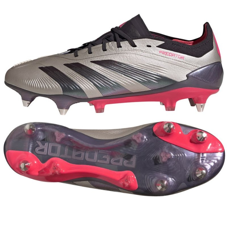 Adidas Predator Elite SG Id0913 Scarpe grigio-nero