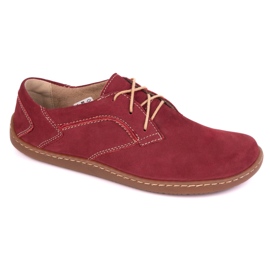Olivier Scarpe in pelle minimalista femminile a piedi 1082 BORDO NUBUK rosso