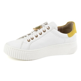 Olivier Sneakers in pelle da donna 1279 bianchi bianca