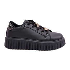 Sneaker femminili con spille nere nero