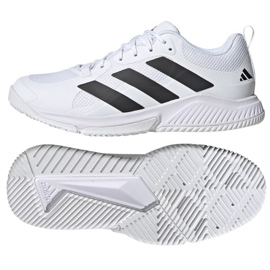ADIDAS COURT TEAM 2.0 HR1239 SCARPE VOLLEYBALL bianca