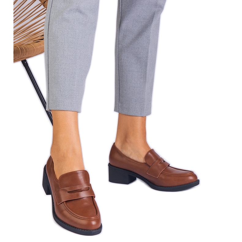 Marrone eco -pompe su un post basso