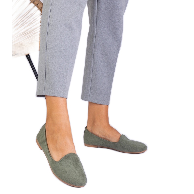 Green Classic Ballerinas di Ekozamsz verde