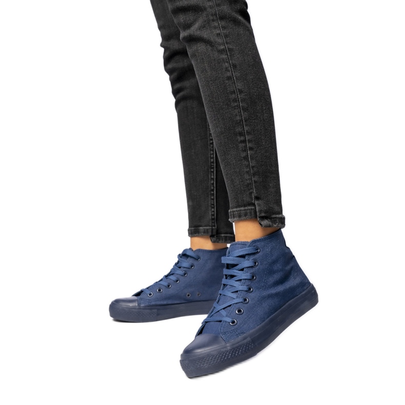 Sneaker in jeans classiche femminili blu