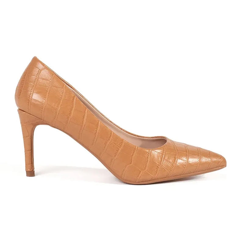 Seastar Dark beige pompe sul tallone alto