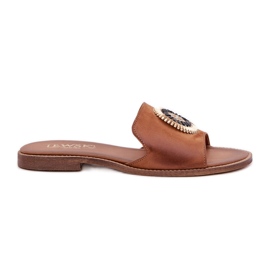 Lewski Shoes Fagni in pelle con lewski a ruota piatta 3047/o cammello marrone