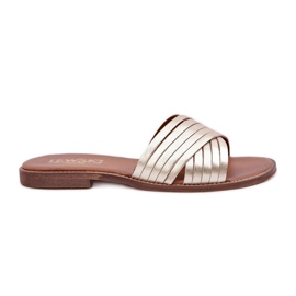 Lewski Shoes Cuoio lewski scarpe da donna 3682 pln d'oro