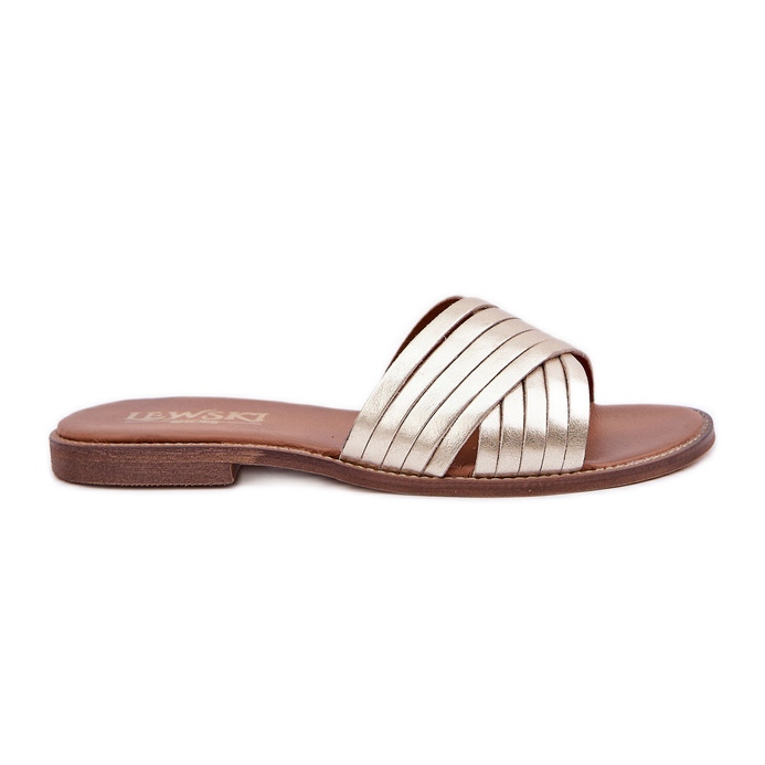 Lewski Shoes Cuoio lewski scarpe da donna 3682 pln d'oro