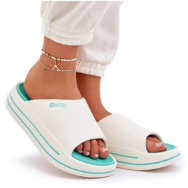 Infradito da donna sulla piattaforma Big Star NN274A038 White-Cham bianca