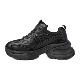 Sneaker sportive nere femminili nero
