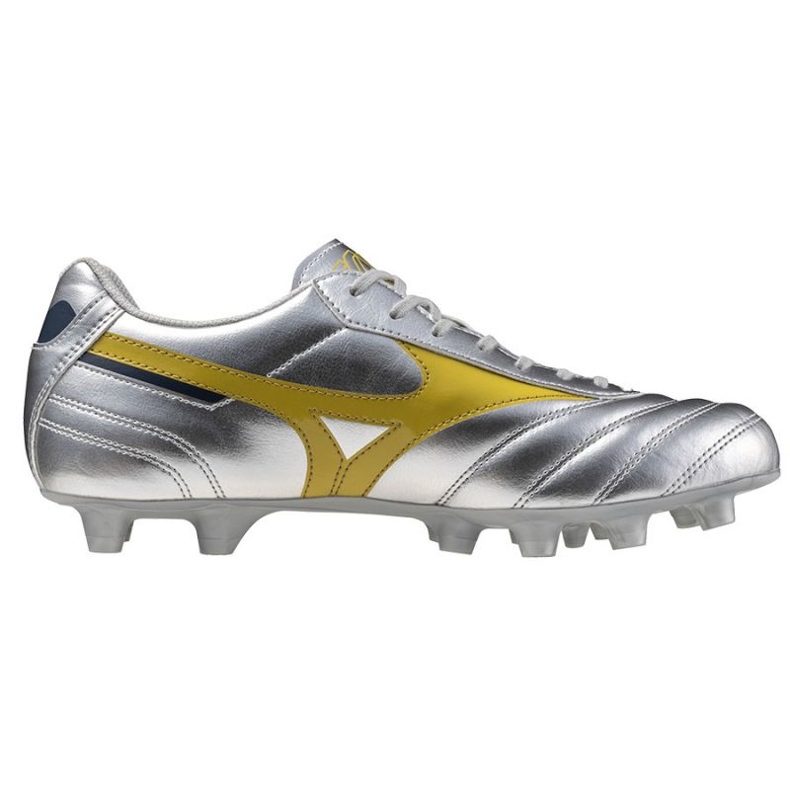 Mizuno Morelia II Club FG P1GA251604 Scarpe da calcio d'argento