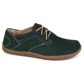 Olivier Scarpe in pelle minimalista femminile a piedi 1082 Nubuk verde scuro