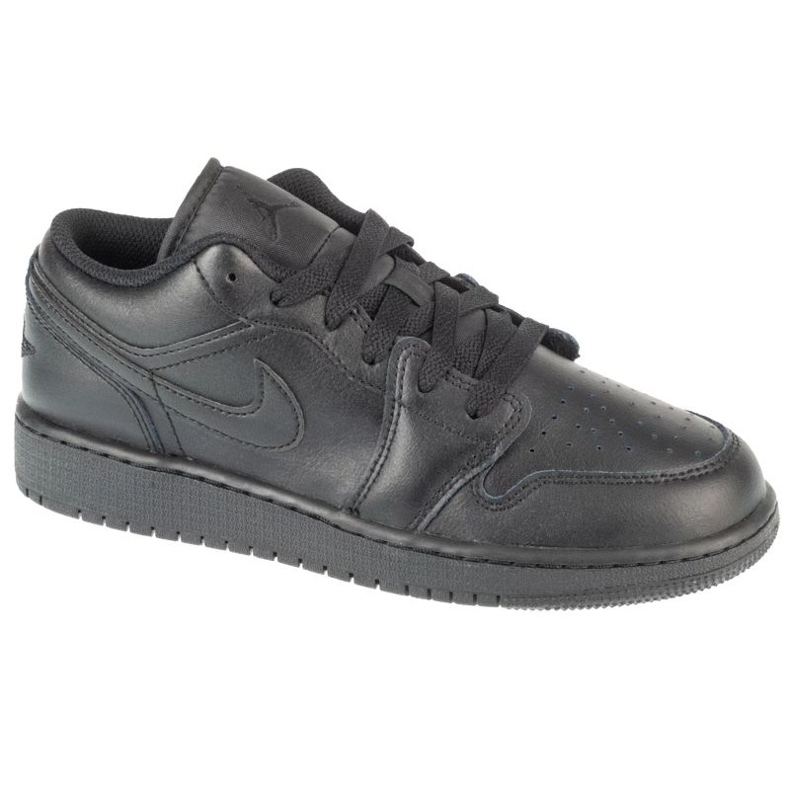 Air Jordan 1 Low GS 553560-093 Scarpe nere nero