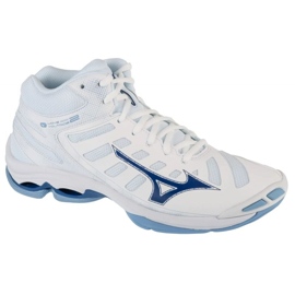 Tensione dell'onda Mizuno 2 Mid V1GA246511 Scarpe bianche bianco