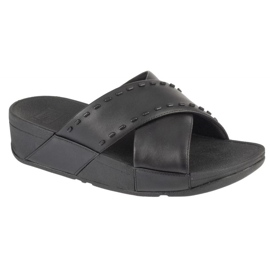 Fitflop Lulu Rubber-Stud-Stud GB2-001 Scarpe nere nero