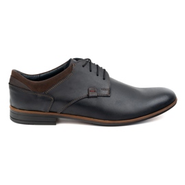 Scarpe formali in pelle nera Olivier 263GT nero