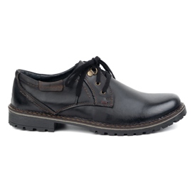 Scarpe da uomo in pelle olivier 312gt nero