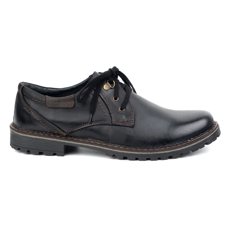 Scarpe da uomo in pelle olivier 312gt nero