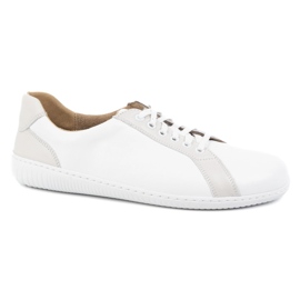 WASAK Scarpe in pelle minimalista maschile a piedi nudi 0741w bianco