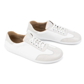 WASAK Scarpe in pelle minimalista maschile a piedi nudi 0742W BIANCO
