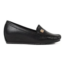 Goodin Scarpe da donna nera con un cuneo nascosto nero
