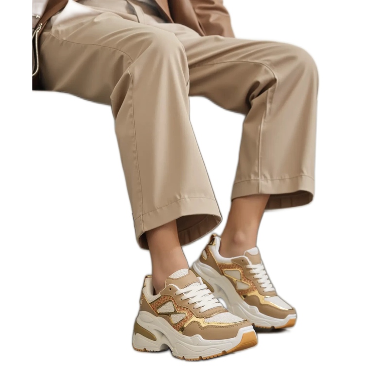 Sneaker Glam Khaki verde