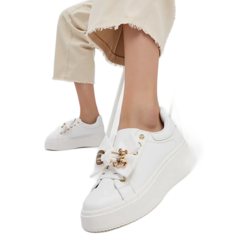 Sneaker femminile fascino bianco bianca