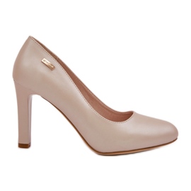 Pompe da donna sul Post di Sergio Leone Nude Pearl Campbell beige