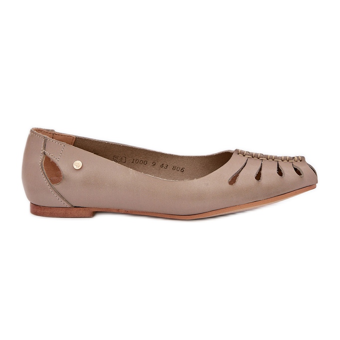 Zazoo 10009 COMETTO PIELLA BALLINA DONNA DURNA DARK BEIGE