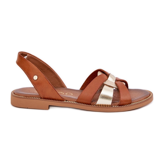 Zazoo 40382 sandali in pelle femminile marrone