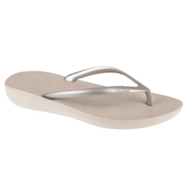 Flip-flops fitflop iqushion ergonomico e54-011 argento d'argento