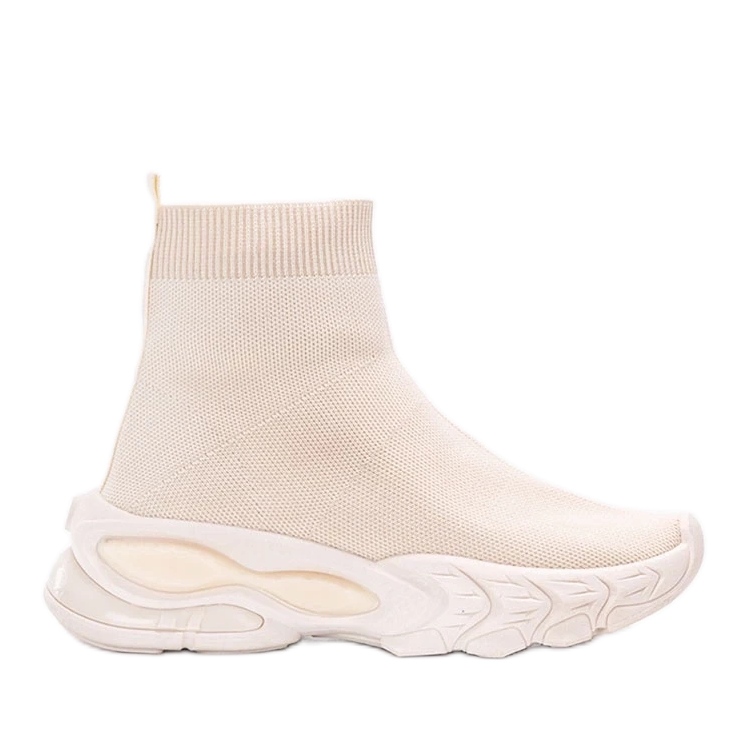 D/GMR Sneaker beige Woodson alla caviglia