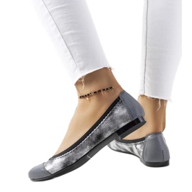 D/GMR Ballerine argento a pois Marlin d'argento