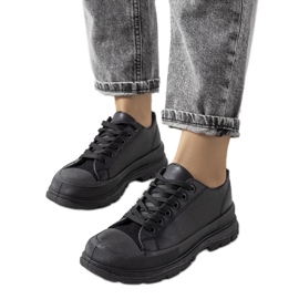 D/GMR Sneakers nere su una spessa suola Nurbik nero