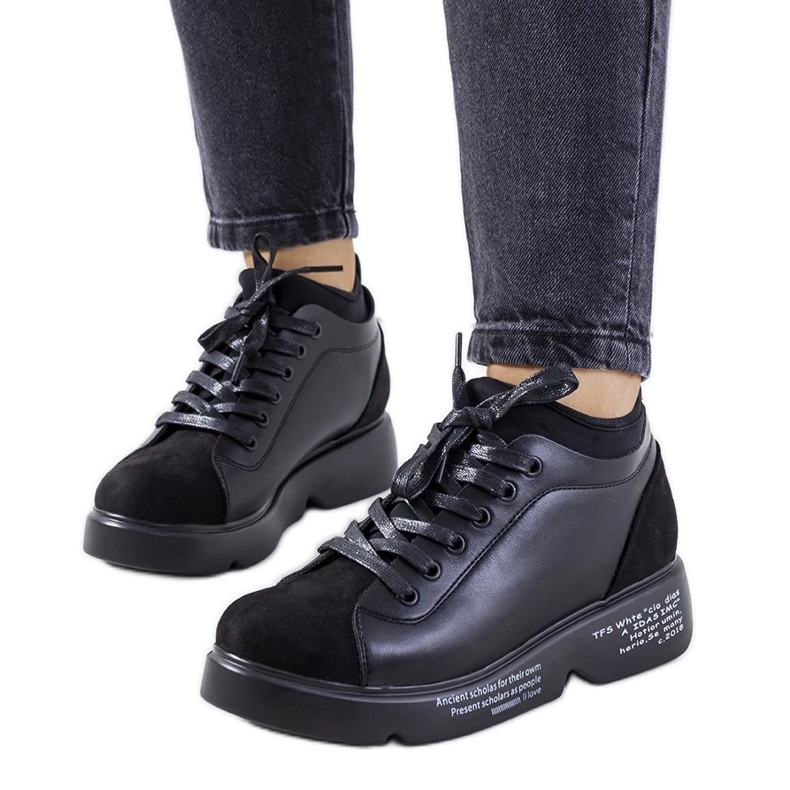 D/GMR Sneakers nere con tacco alto di Ambly nero