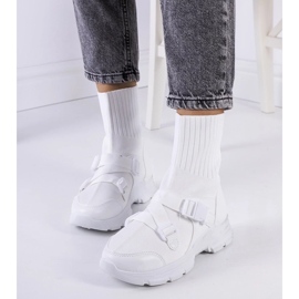 D/GMR Sneakers Saker bianche bianco