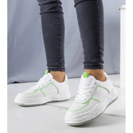 D/GMR Sneakers bianche con inserti verdi di Nettie bianca