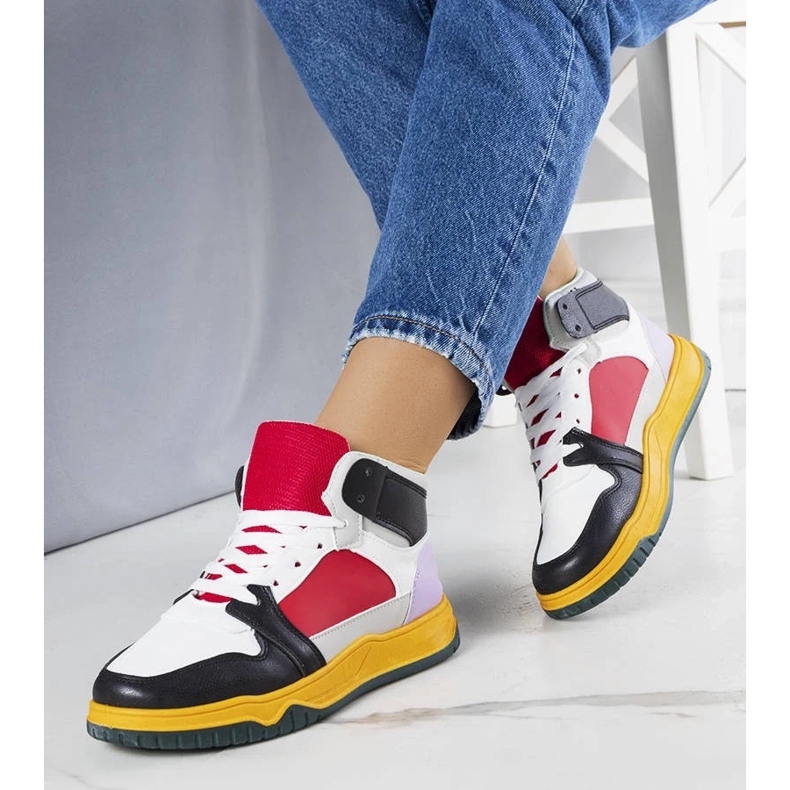 D/GMR Sneakers alte nere e rosse di Elizabeth rosso