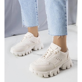 D/GMR Sneakers beige con suola massiccia di Inez