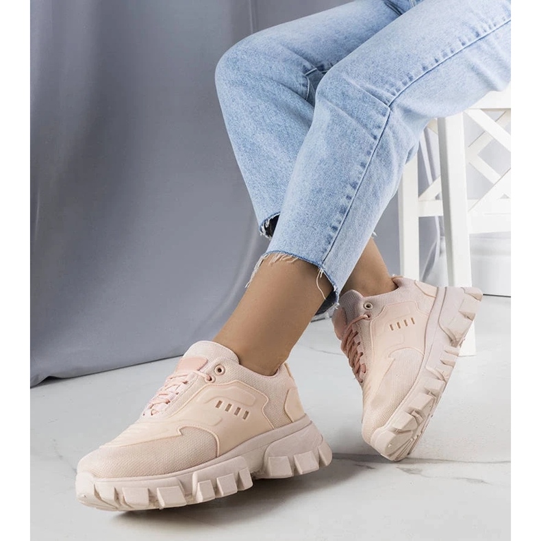 D/GMR Sneakers rosa su suola massiccia di Inez
