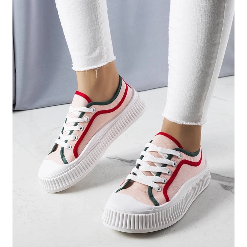D/GMR Sneaker rosa con plateau di Johanna