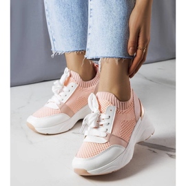 D/GMR Sneakers rosa con zeppa di Ann