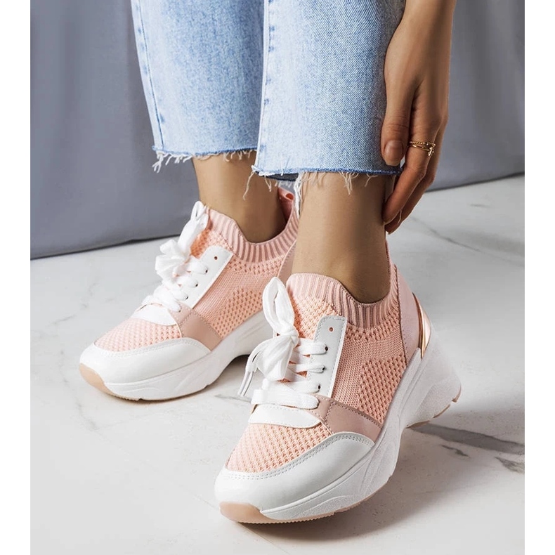 D/GMR Sneakers rosa con zeppa di Ann