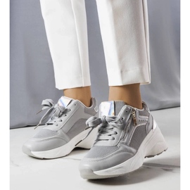 D/GMR Sneakers con zeppa grigie di Stacey grigio