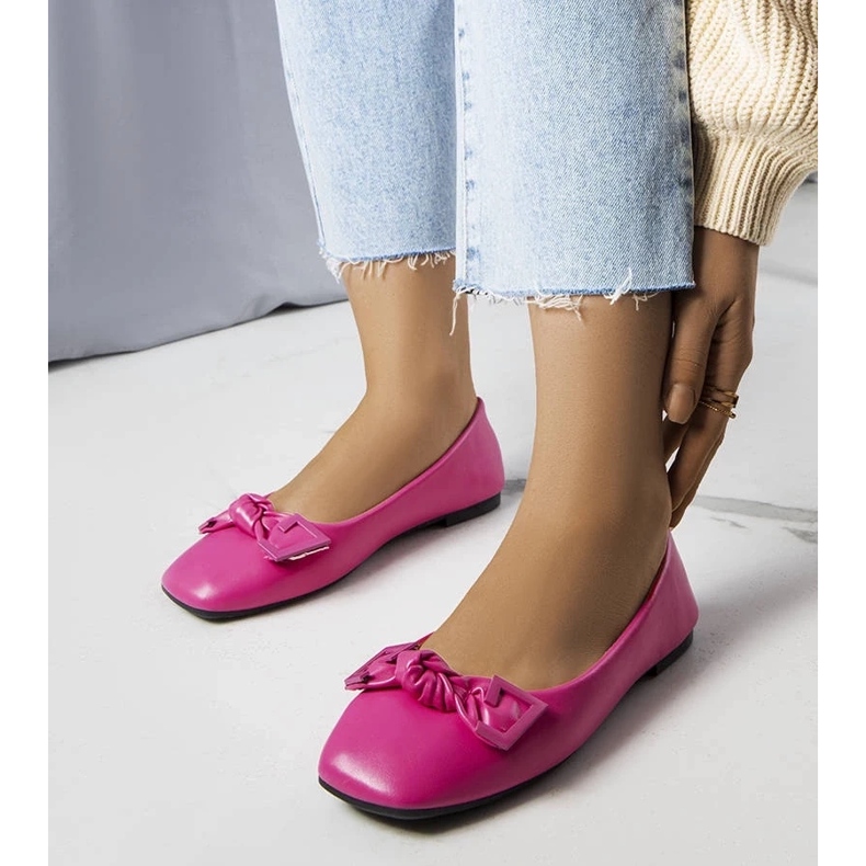 D/GMR Ballerine rosa con fiocco di Tabitha